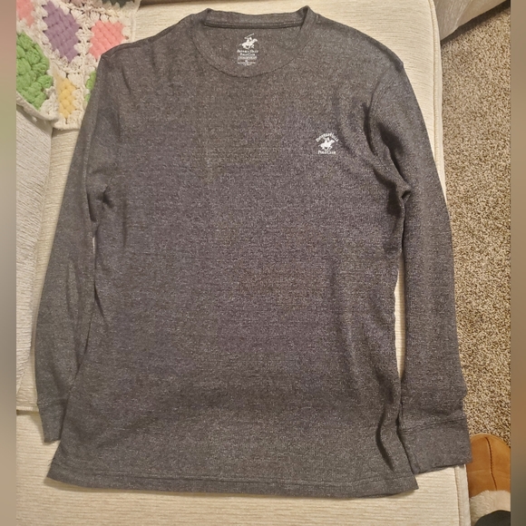 Beverly Hills Polo Club Other - Beverly Hills Polo Club Charcoal Long Sleeve Men's Tee